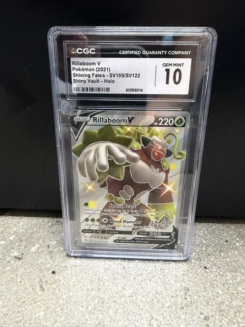 Rillaboom V Shining Fates CGC 10