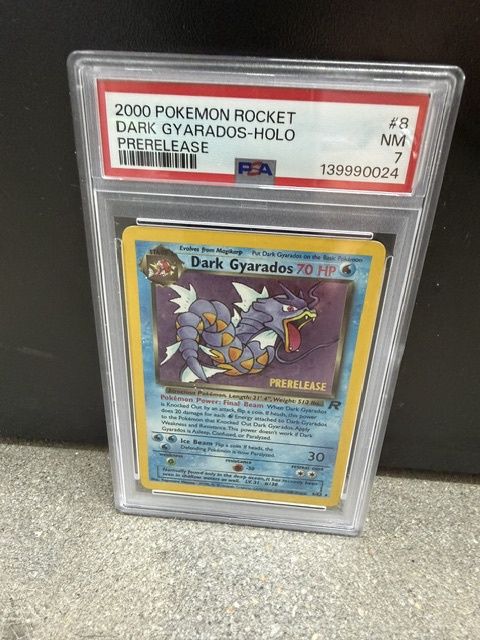 Dark Gyarados - Holo Prerelease 2000 Pokemon Rocket PSA 7