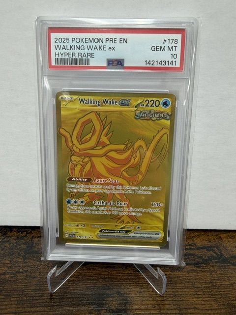 2025 Pokemon Pre En Walking Wake ex Hyper Rare PSA 10