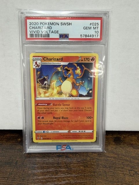 2020 Charizard Vivid Volatage PSA 10 025/185