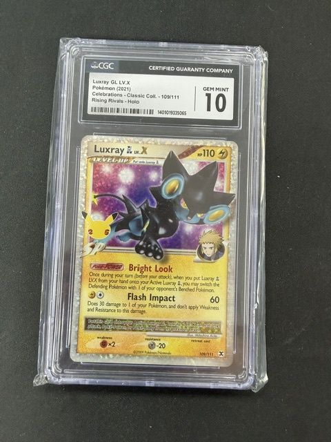 Luxray GL LV.X Celebrations CGC 10 #109