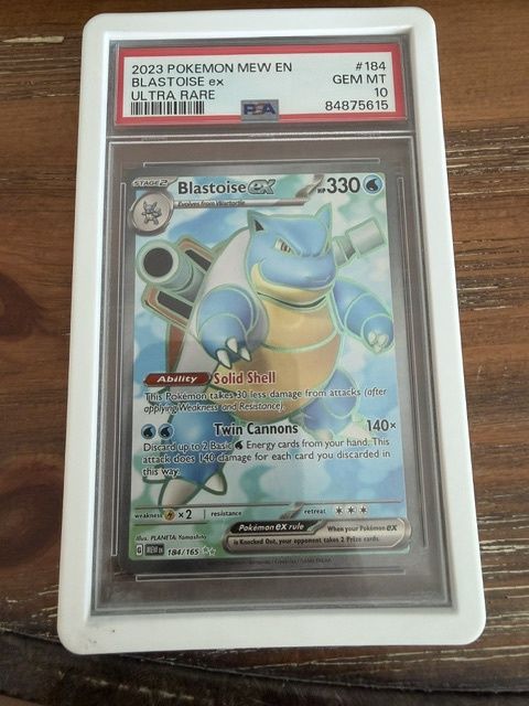 Blastoise 151 Ultra Rare #184 Gem MT PSA 10