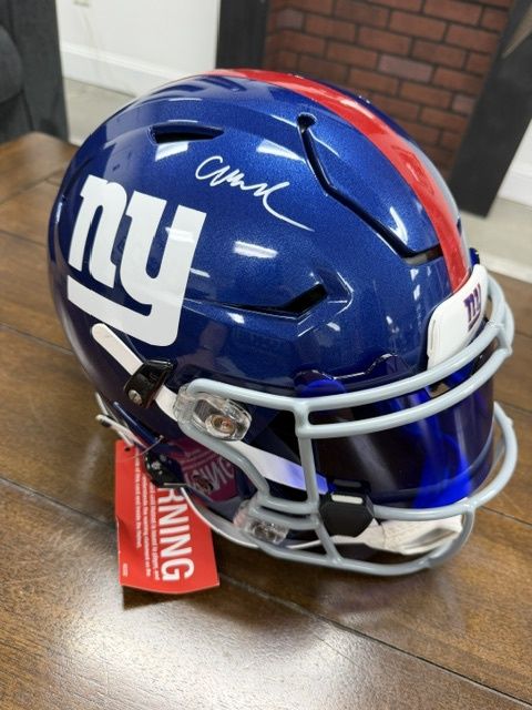 Abdul Carter Signed Autographed Speed Flex Helmet Beckett COA Giants