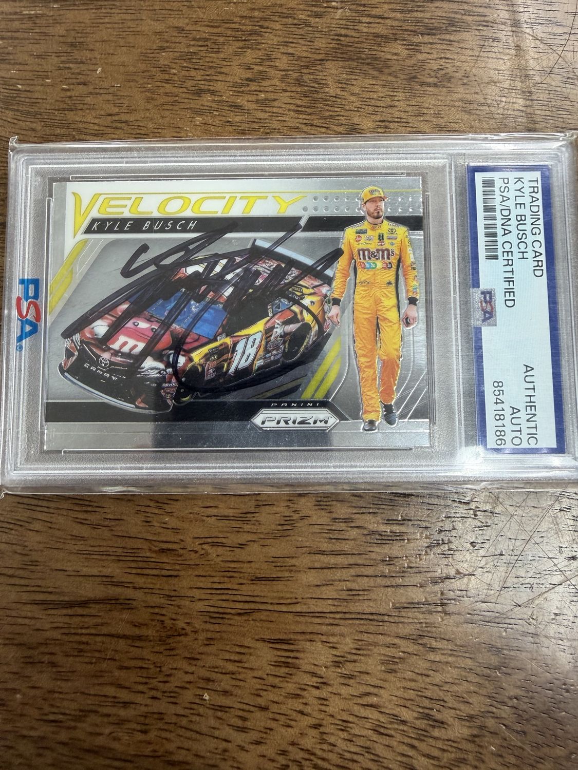 Kyle Busch PSA Authenticated auto Prizm Card