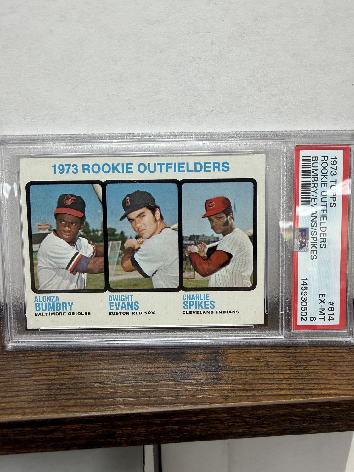 1973 Topps Dwight Evans RC #614 PSA 6