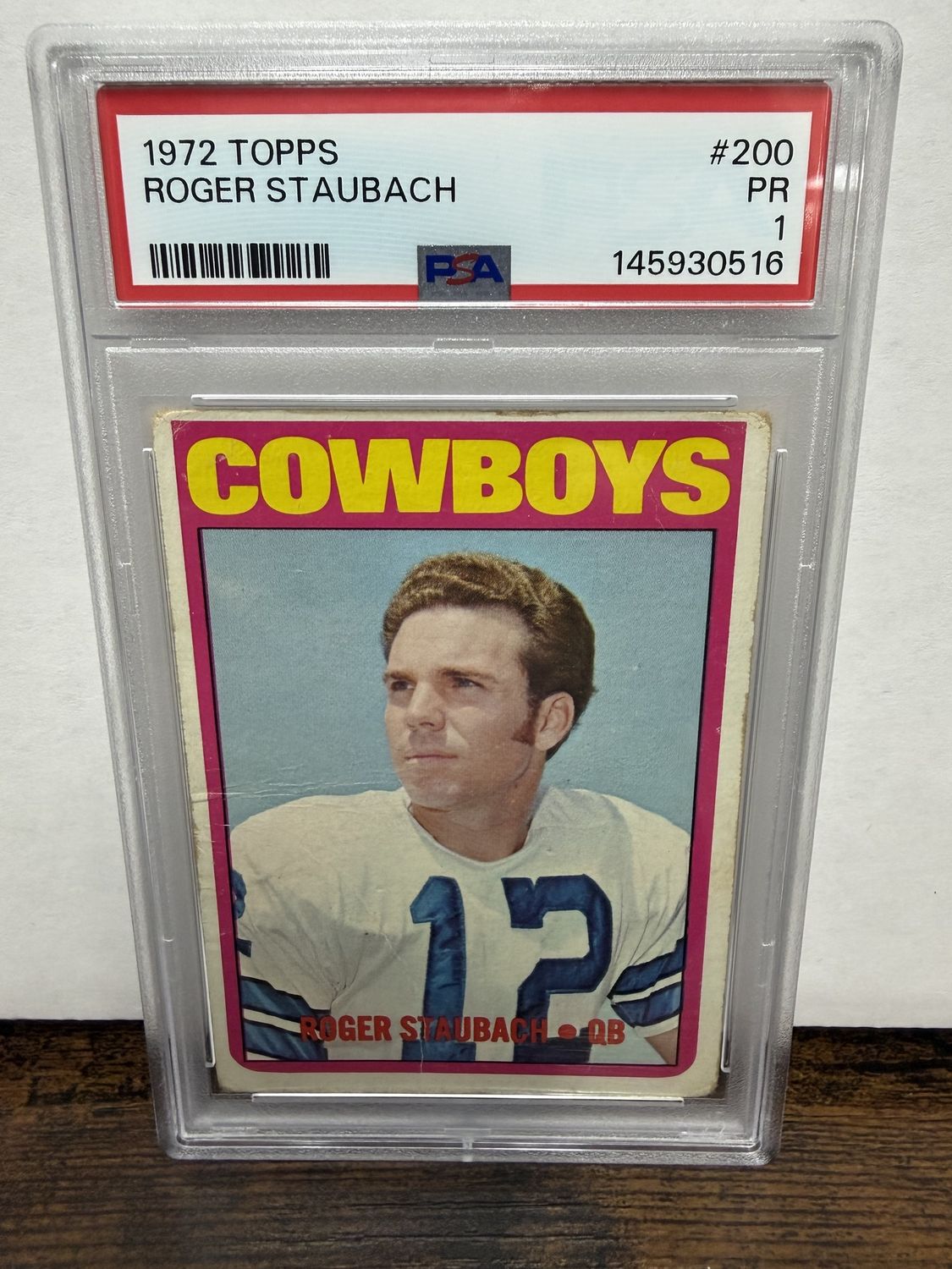 1972 Topps Roger Staubach RC 200 PSA 1