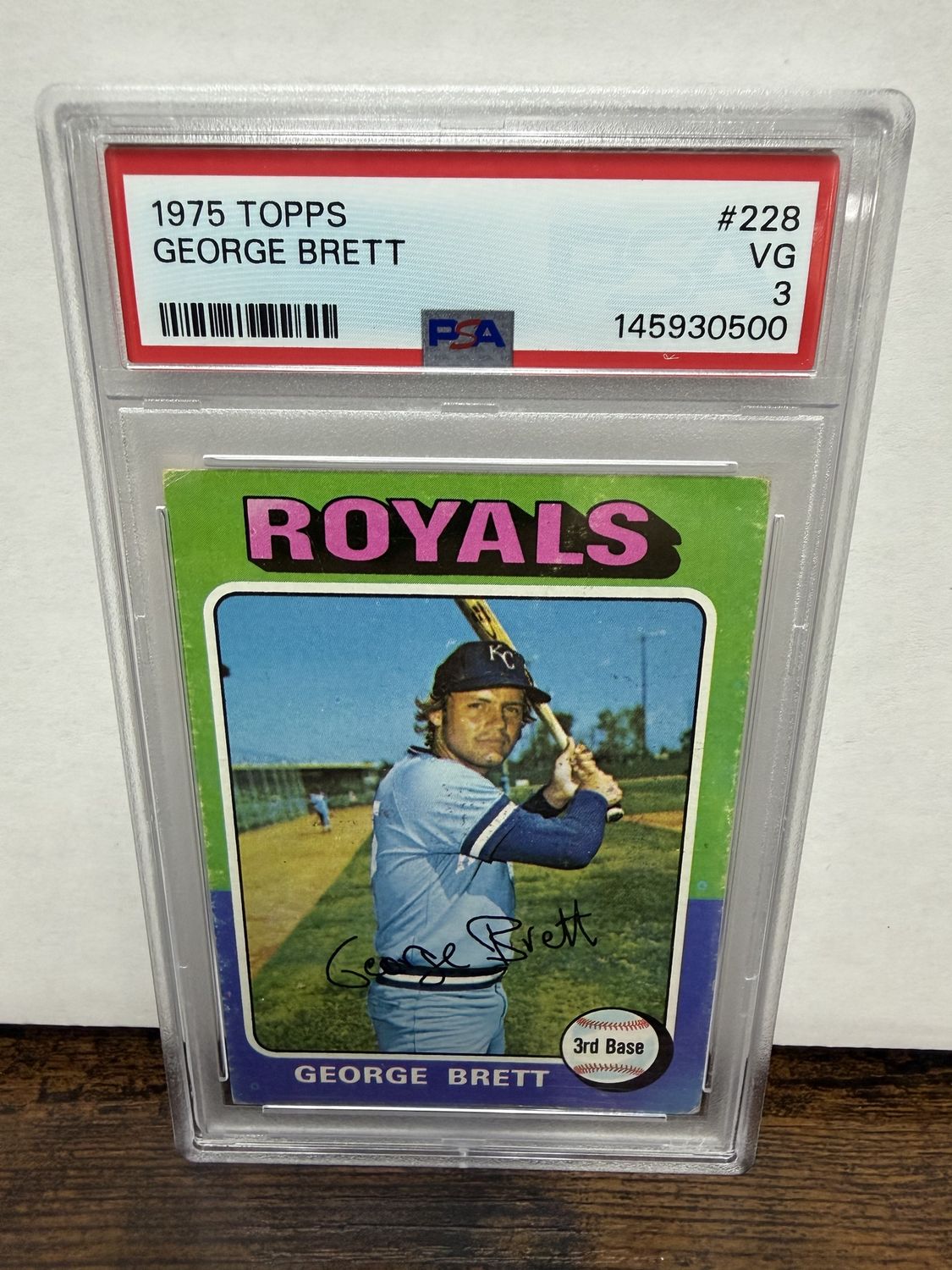 1975 Topps George Brett RC 228 PSA 3
