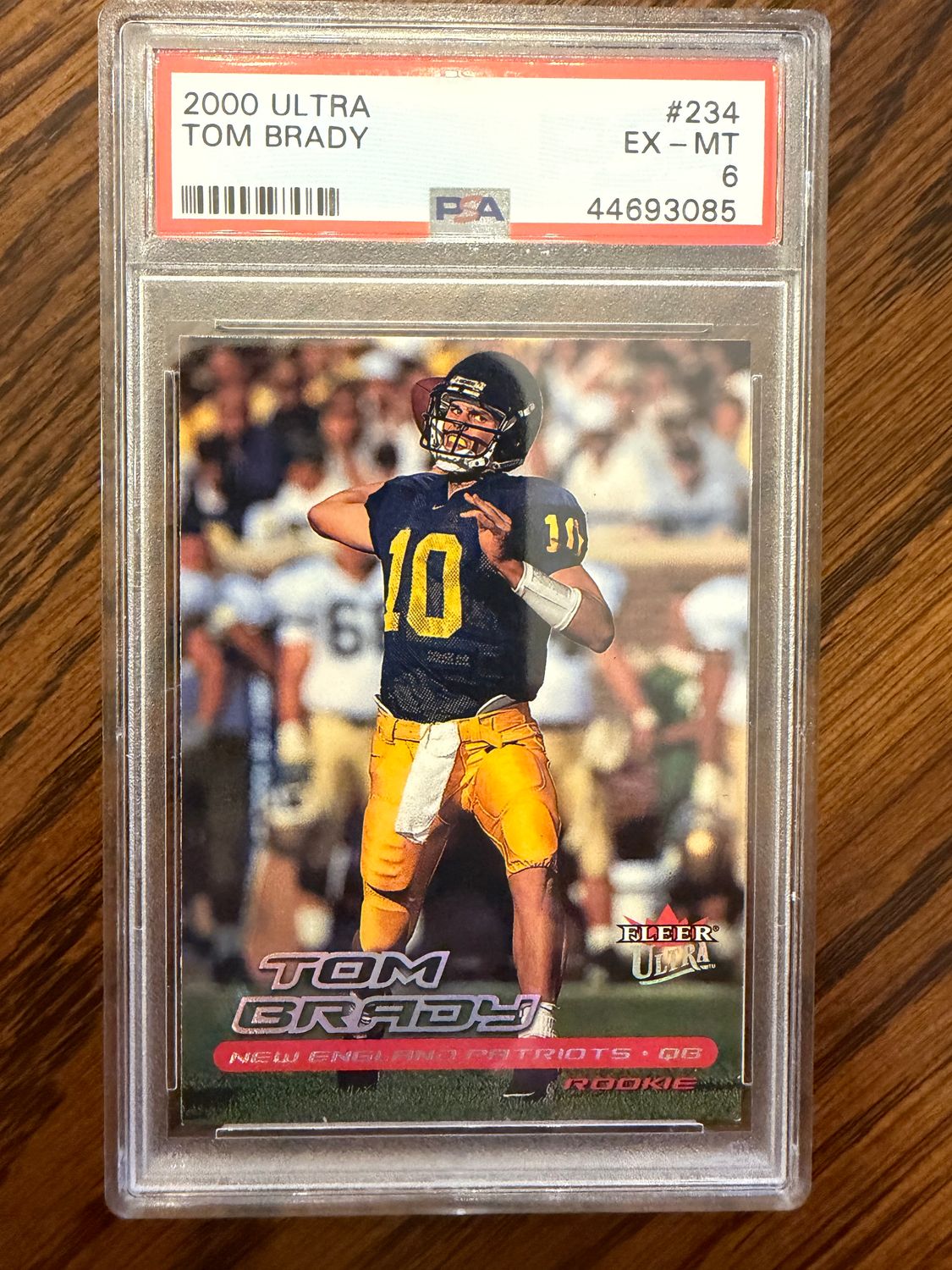 2000 Ultra Tom Brady RC #234 PSA 6