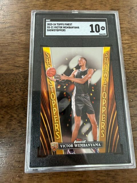 2023-24 Topps Finest Victor Wembanyama Wemby SGC 10 Showstoppers