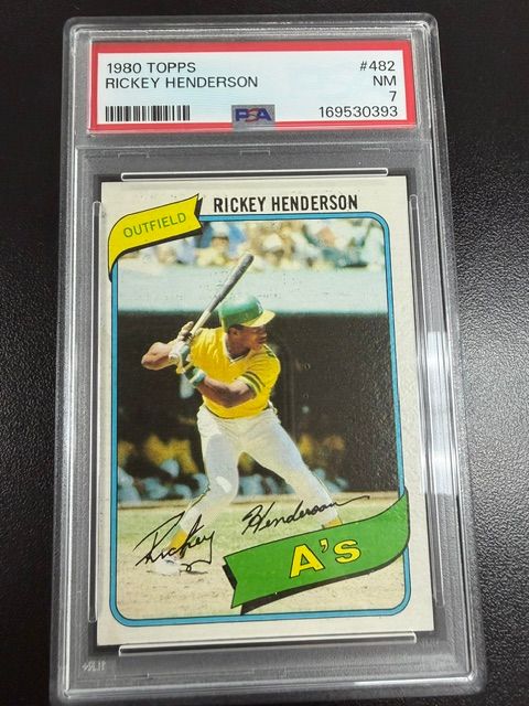 1980 Topps Rickey Henderson PSA 7 #482