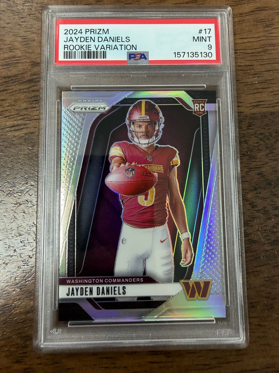 2024 Prizm Jayden Daniels Silver Variation PSA 9
