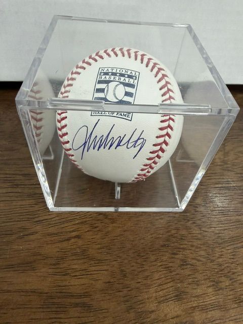 John Smolz Signed HOF Ball w/Beckett COA