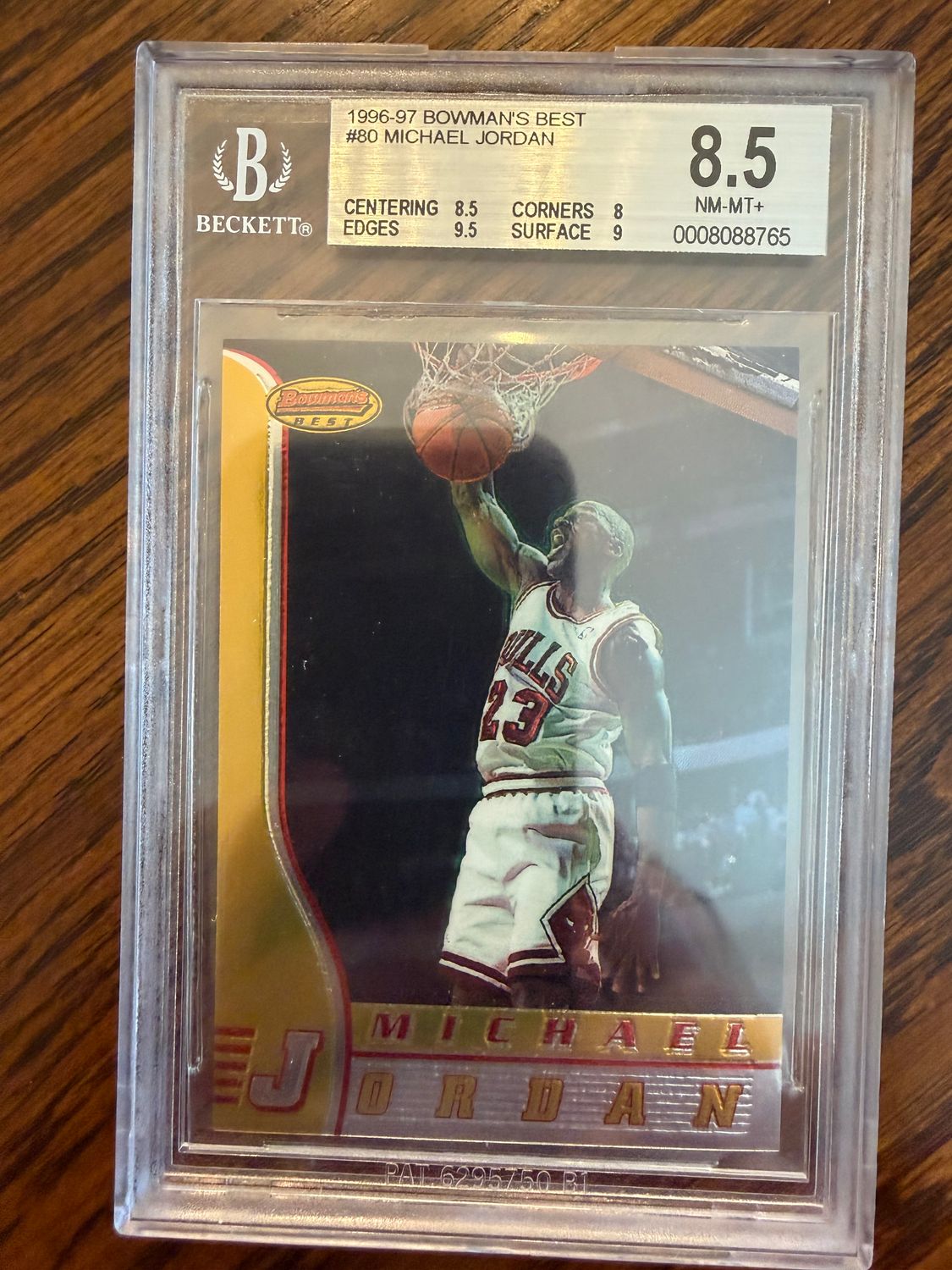 1996-97 Bowmans Best Michael Jordan BGS 8.5