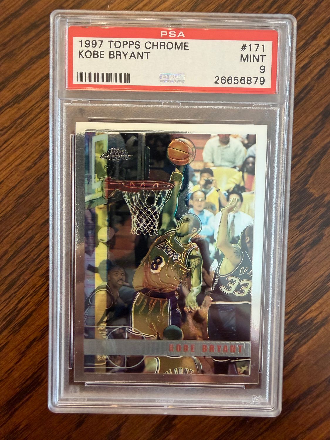 1997 Topps Chrome Kobe Bryant PSA 9