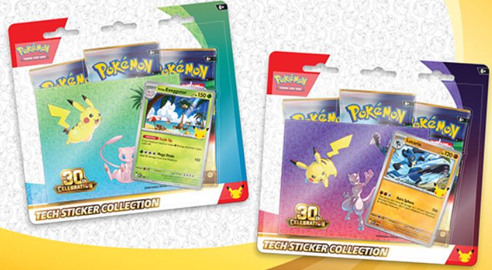 Pokemon 30th Celebration Tech Sticker Collection