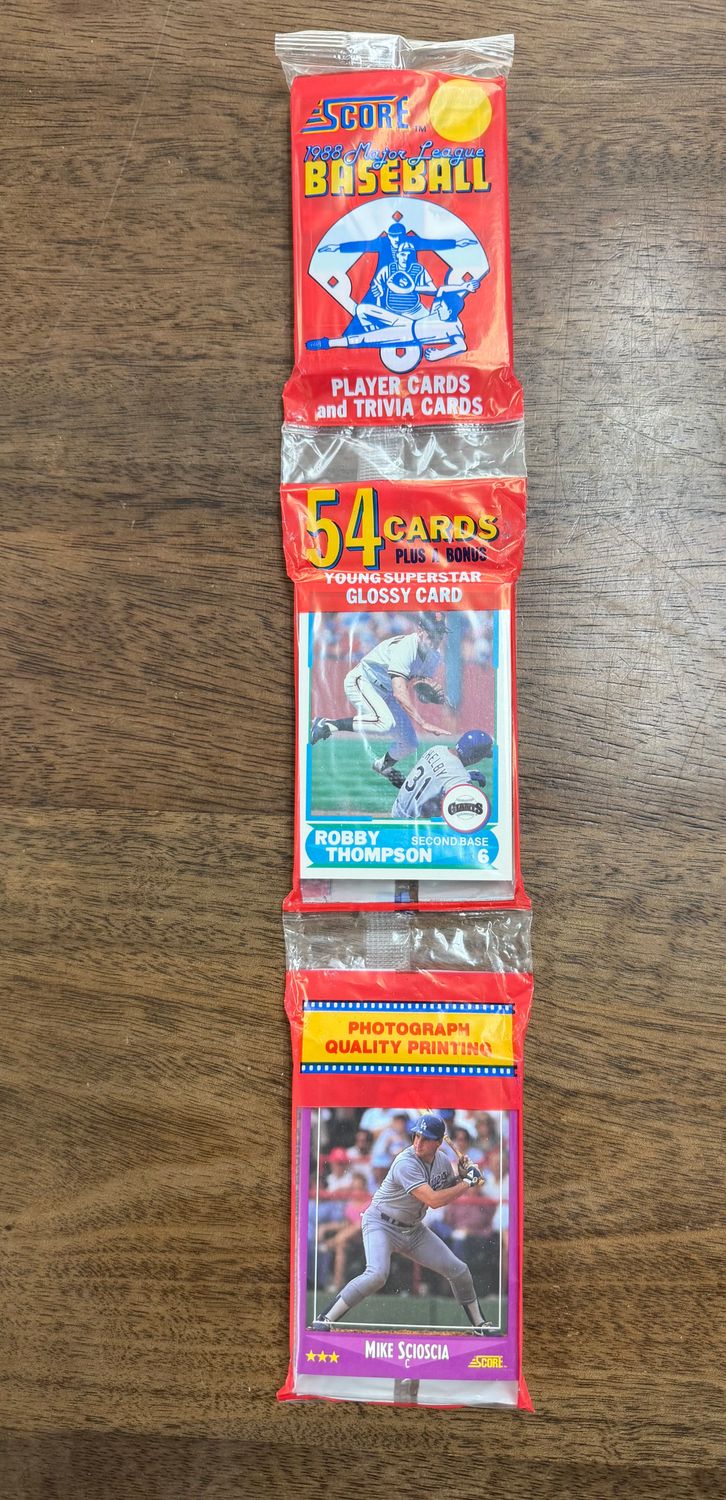 1988 Score Baseball Rack Pack