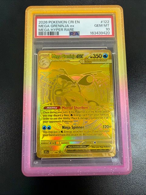 Mega Greninja ex Hyper Rare #122 PSA 10