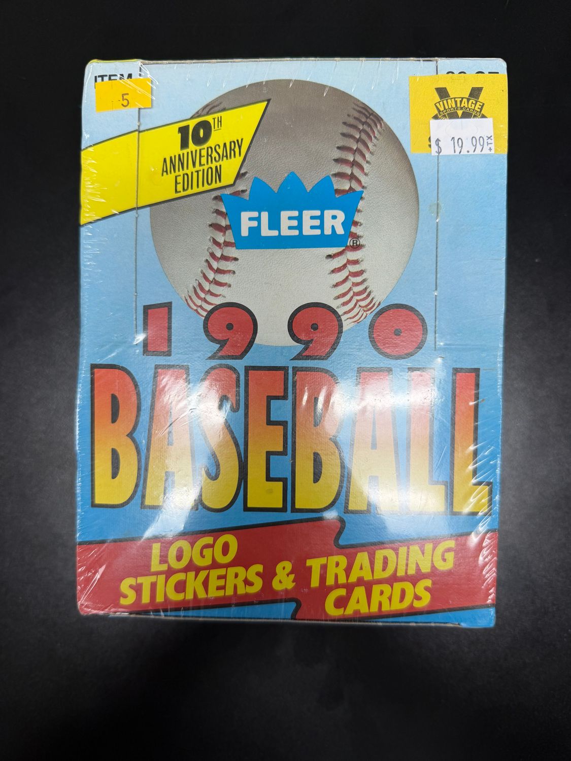 1990 Fleer Baseball Wax Box