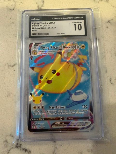 Flying Pikachu VMAX Celebrations CGC 10