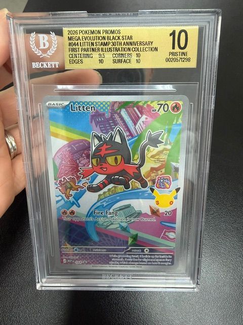 Litten #044 Promo 30th Anniversary Beckett Pristine 10