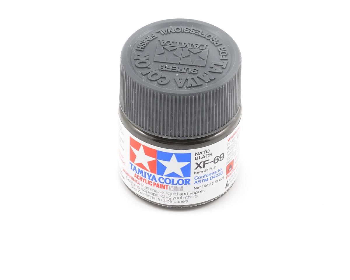 #81769 Tamiya XF-69 Flat Nato Black Acrylic Paint (10ml)