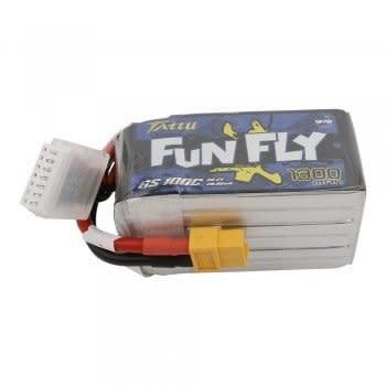 Tattu FunFly 1300mAh 100C 22.2V 6S1P Lipo Battery w/XT60 Plug #TAA8716