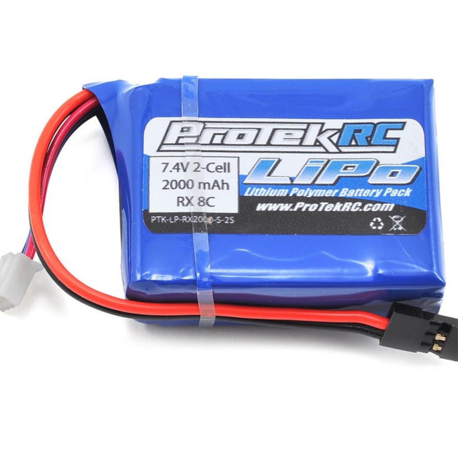 #PTK-5171  ProTek RC LiPo HB &amp; Losi 8IGHT Receiver Battery Pack (7.4V/2000mAh)