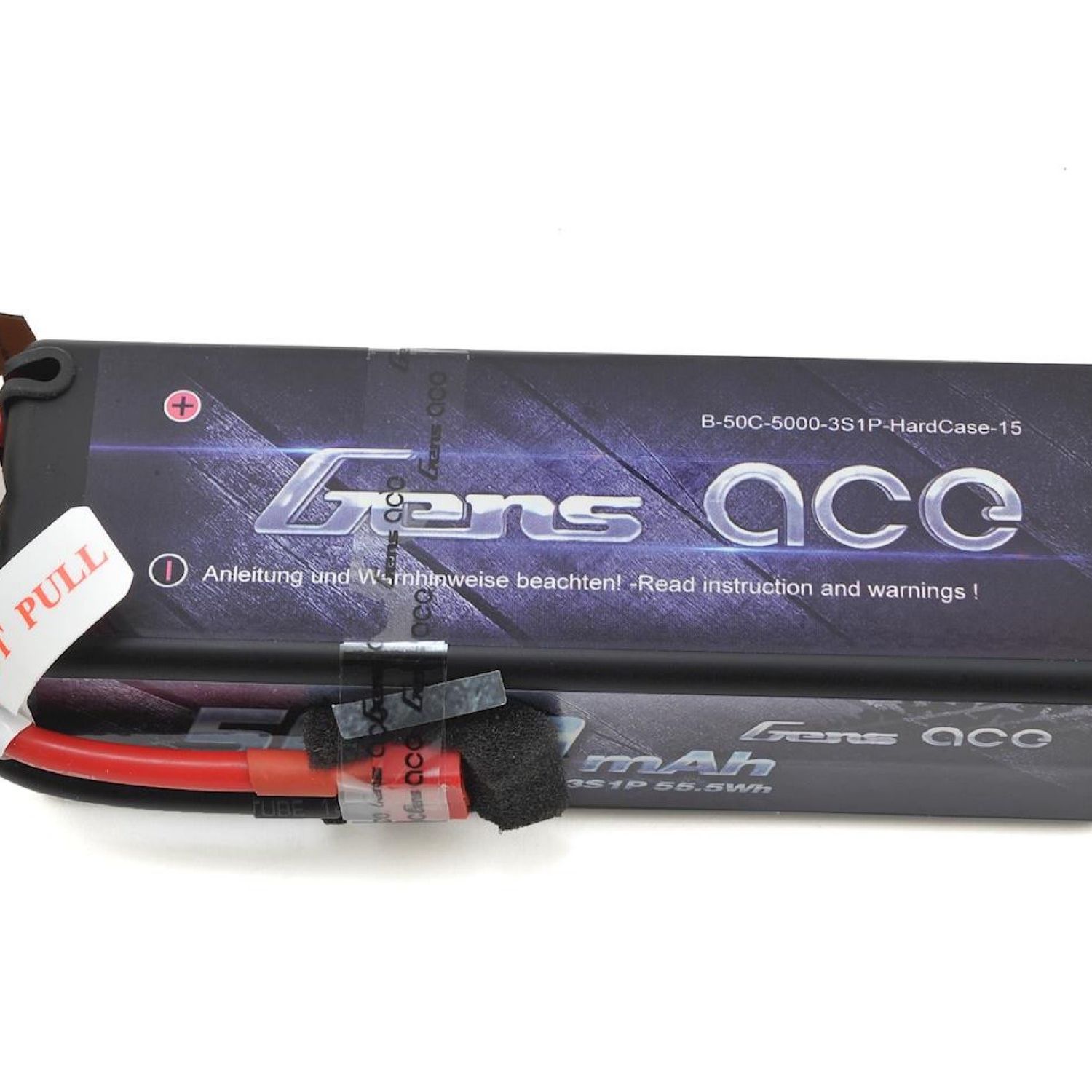 #GEA50003S50D Gens Ace 3s LiPo Battery Pack 50C w/Deans Connector (11.1V/5000mAh)