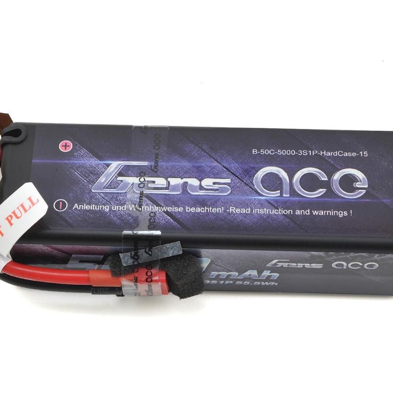 #GEA50003S50D Gens Ace 3s LiPo Battery Pack 50C w/Deans Connector (11.1V/5000mAh)