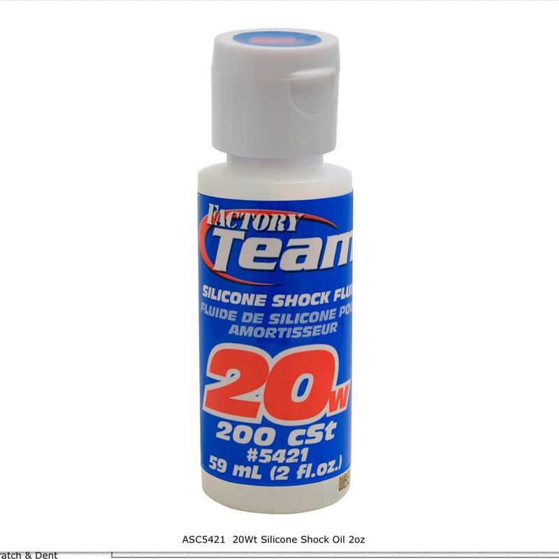 #5421 Team Associated Silicone Shock Oil (2oz) (20wt)