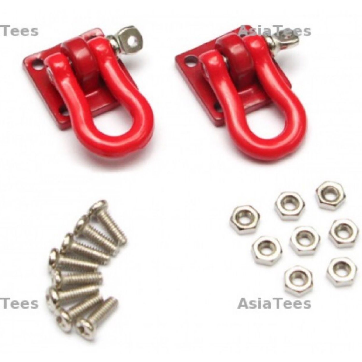 Boom Racing Aluminum Winch Shackle (Red) #BRKT790062R