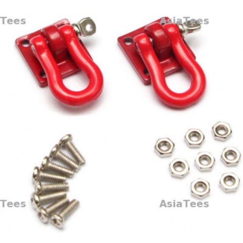 Boom Racing Aluminum Winch Shackle (Red) #BRKT790062R