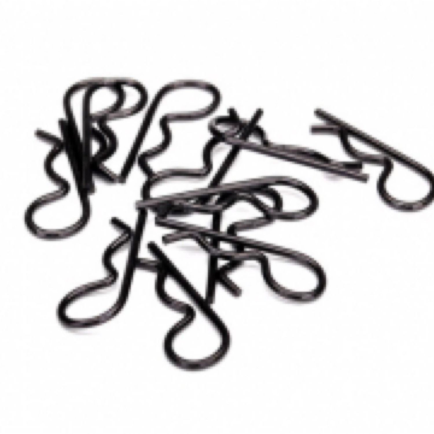 #3934A Traxxas Large Heavy Duty Body Clips (Black)