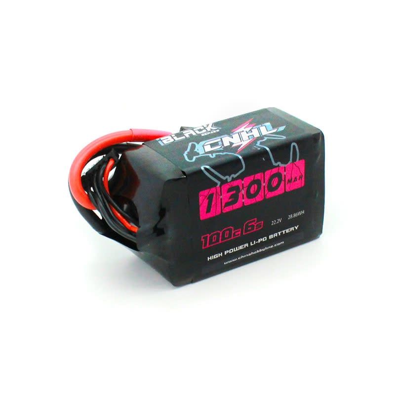 CNHL Racing Black Series 1300mAh 22.2V 6S 100C LiPo Battery For FPV w/XT60 Plug #1301006BK