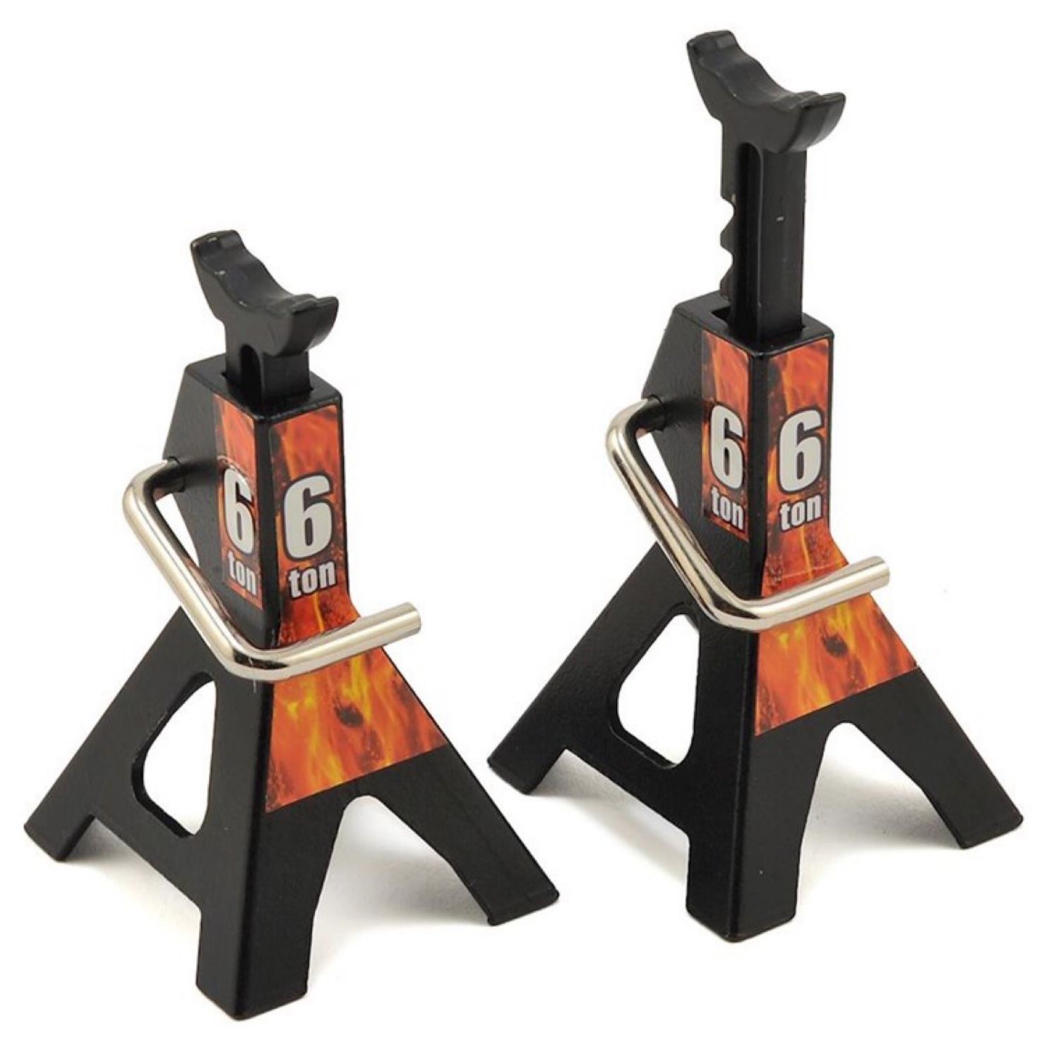 Yeah Racing Height Adjustable 6 Ton Jack (Black) (2) #YA-0374BK