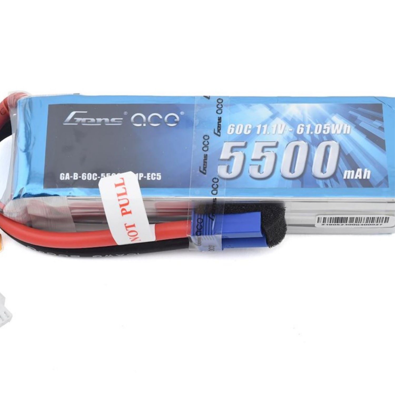 #GEA3S550060E5 Gens Ace 3s LiPo Battery 60C (11.1V/5500mAh) w/EC5 Connector
