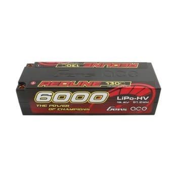 #GEA60004S13D5 Gens Ace Redline Series 6000mAh 15.2V 130C 4S1P HardCase HV Lipo Battery