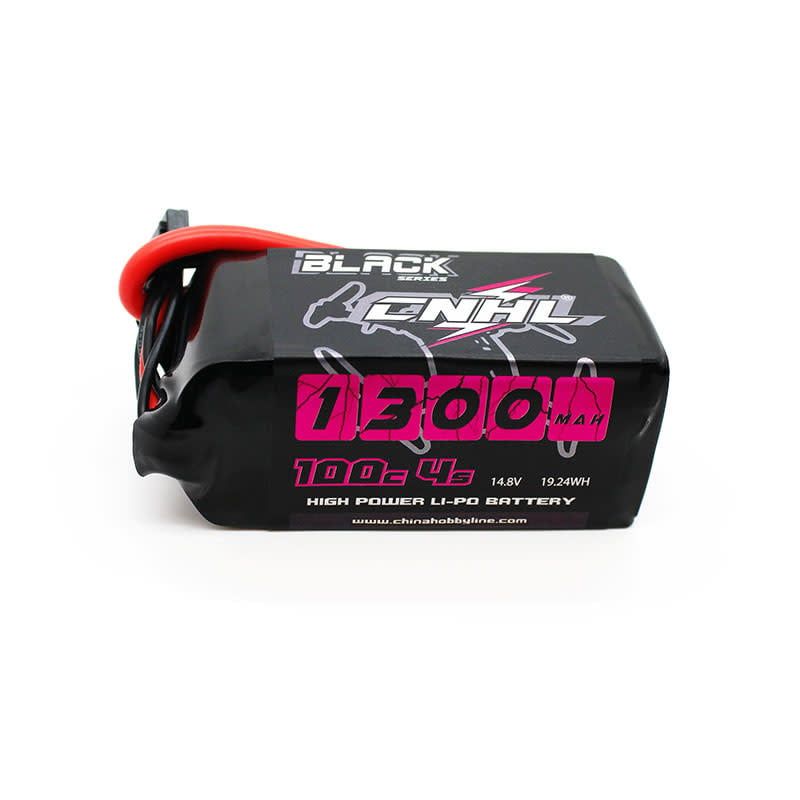 CNHL Black Series 4S 100C LiPo Battery For FPV w/XT60 Plug (14.8V/1300mAh) #1301004BK