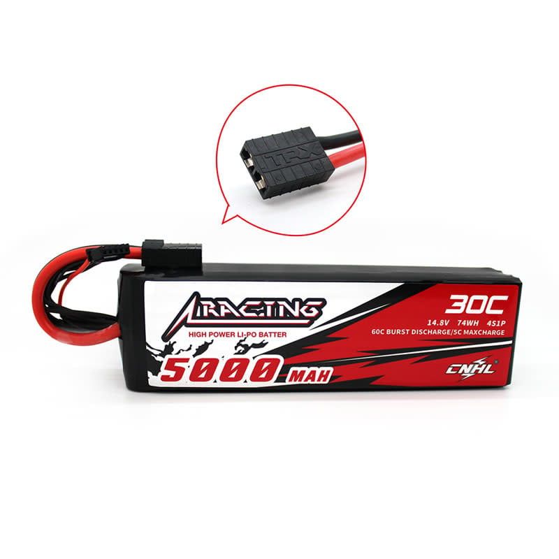 #TR500304  CNHL Racing Series 5000mAh 14.8V 30C 4S LiPo Battery w/TRX Plug