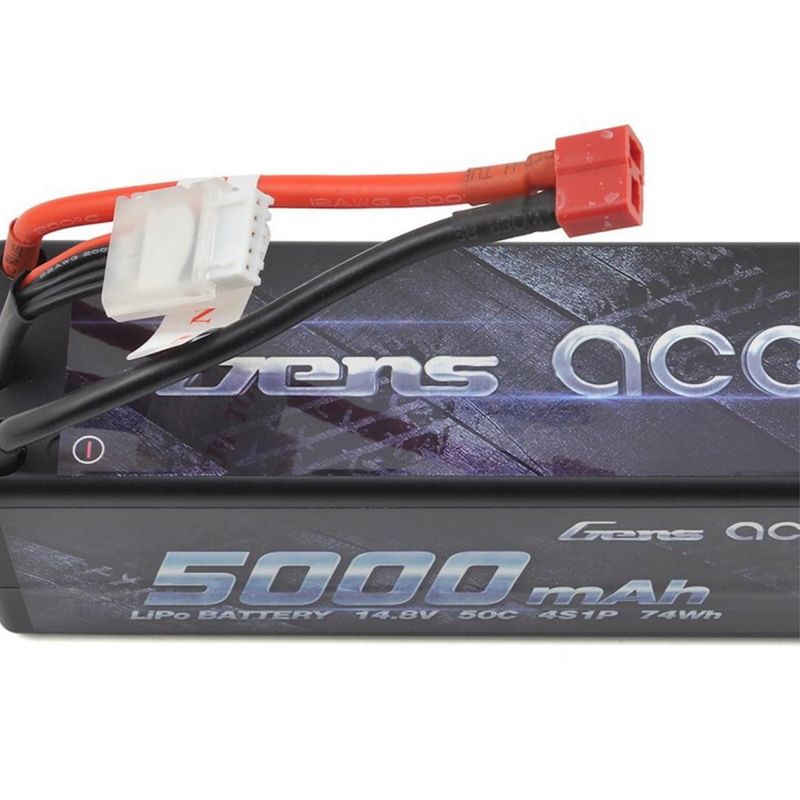 Summer Sale #GEA50004S50D Gens Ace 4S LiPo Battery Pack 50C w/Deans Connector (14.8V/5000mAh)