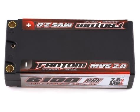 #FAN25134  FAN25134Fantom Pro Series HV MVS 2.0 Shorty 2S LiPo 130C Battery (7.6V/6100mAh) w/5mm Bullets