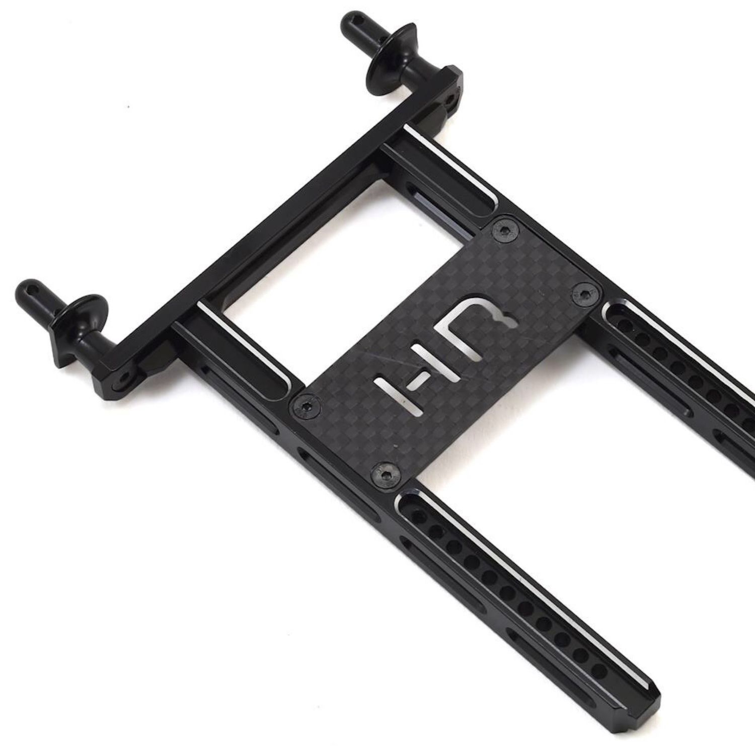 #TRXF3201 Hot Racing Traxxas TRX-4 Aluminum Rear Body Mount w/Graphite Brace (Black)