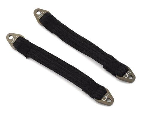 #SLS90T1111 Hot Racing 90mm Suspension Travel Limit Straps (2) (Gunmetal)