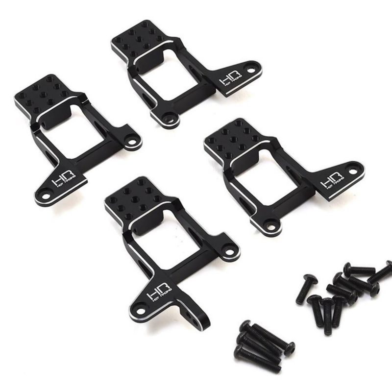 #TRXF28M01 Hot Racing Traxxas TRX-4 Aluminum Shock Tower Hoops (Black)