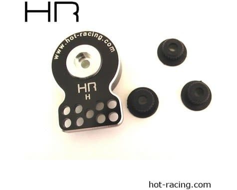 #SHS88H Hot Racing Aluminum CNC Heavy Duty Servo Saver w/Heavy Spring Tension (Black)