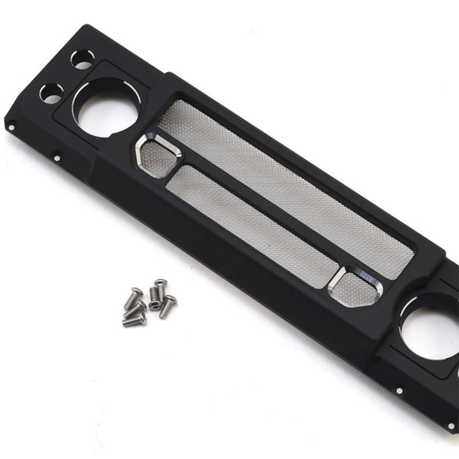 #TRXF03A01 Hot Racing Traxxas TRX-4 Land Rover Defender Aluminum Grille (Black)