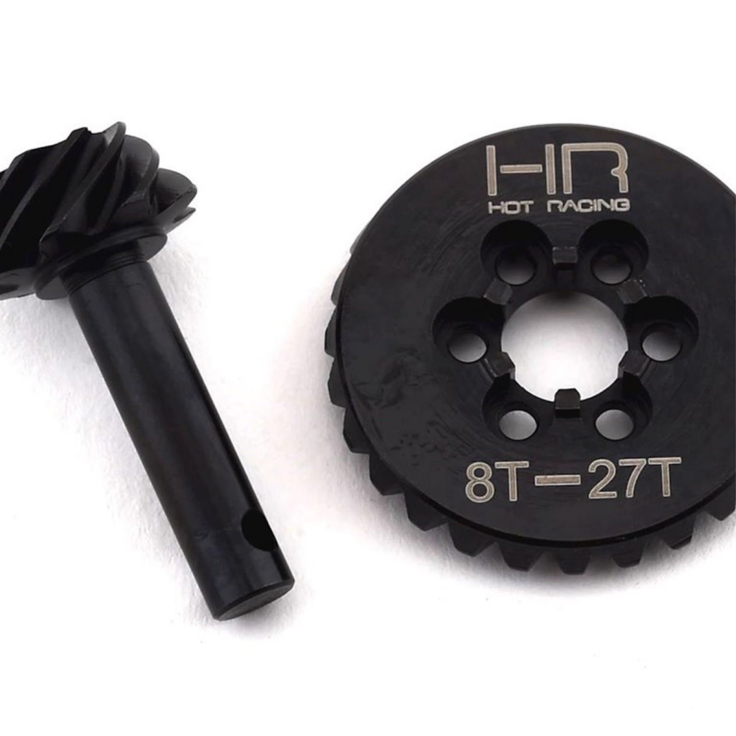 #SCXT9278 Hot Racing SCX10 II AR44 HD Steel Overdrive 6-Bolt Bevel Gear Set (27T/8T)