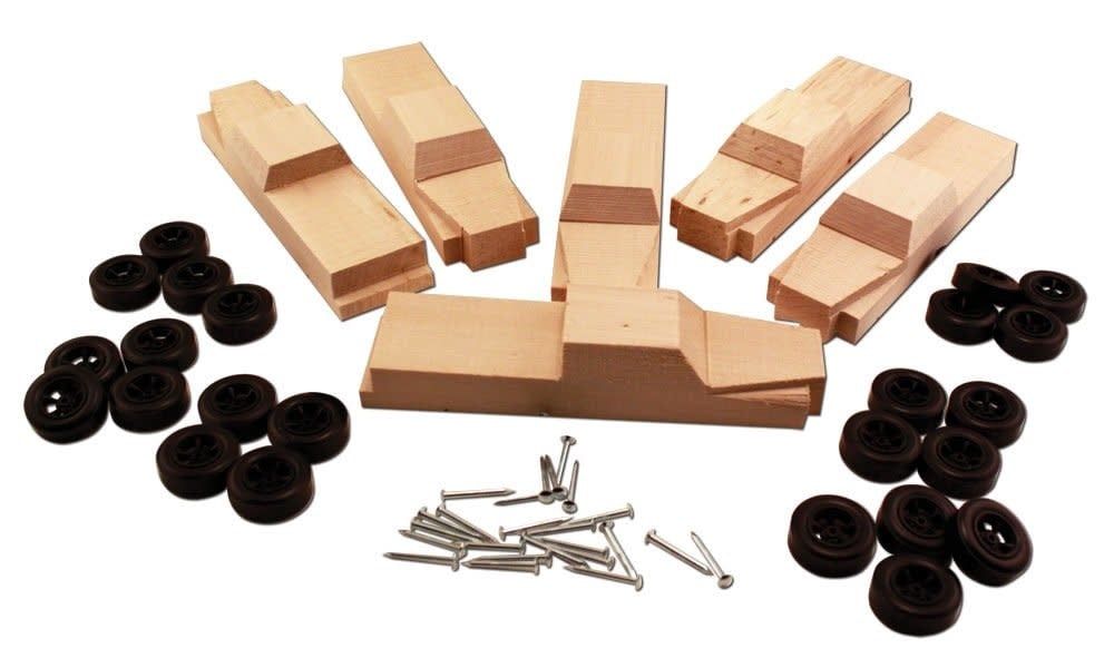 PineCar Truckster 4x4 Precut 6pk Kit #P4059