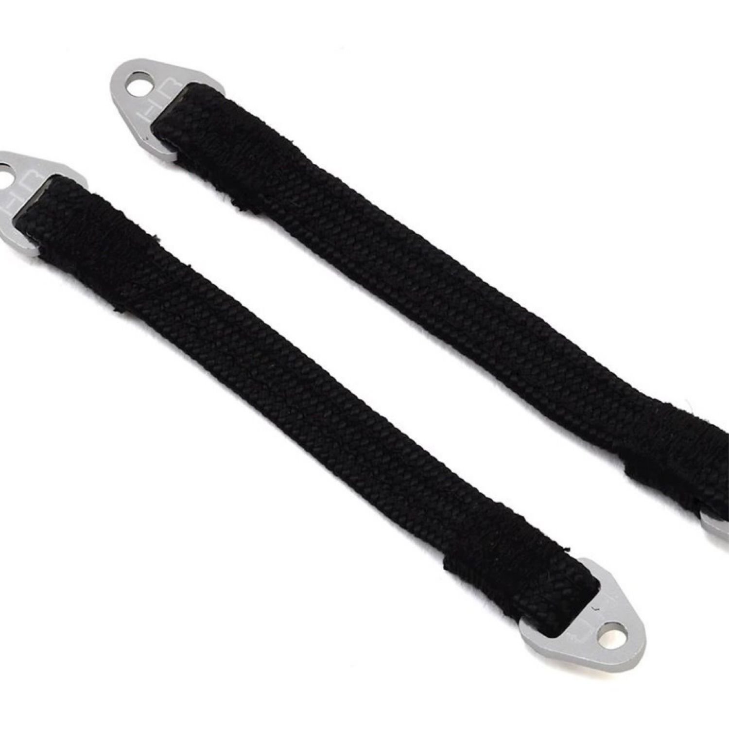#SLS95T1808 Hot Racing 95mm Suspension Travel Limit Straps (2) (Silver)
