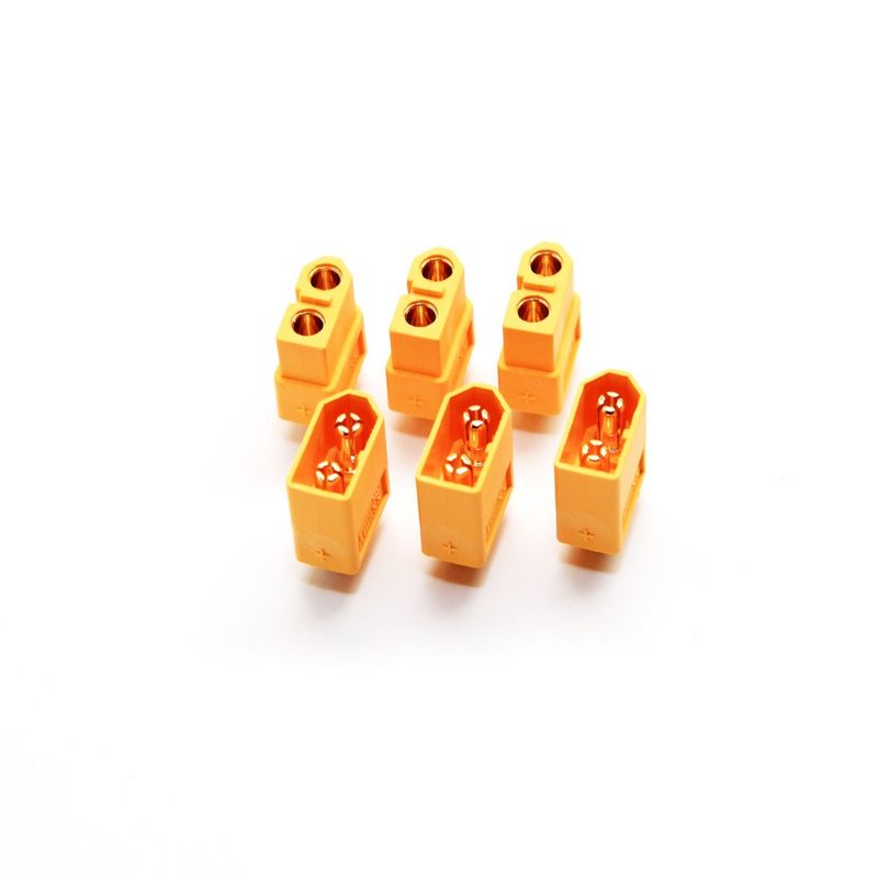 #MCL4045 Maclan XT60 Connectors (3 FEMALE + 3 MALE)